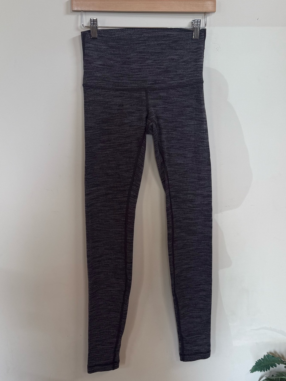 High-Waist Heathered Gray Leggings lululemon full length